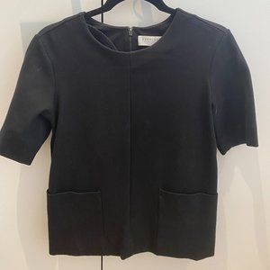 EVERLANE Ponte Tee (S) Black